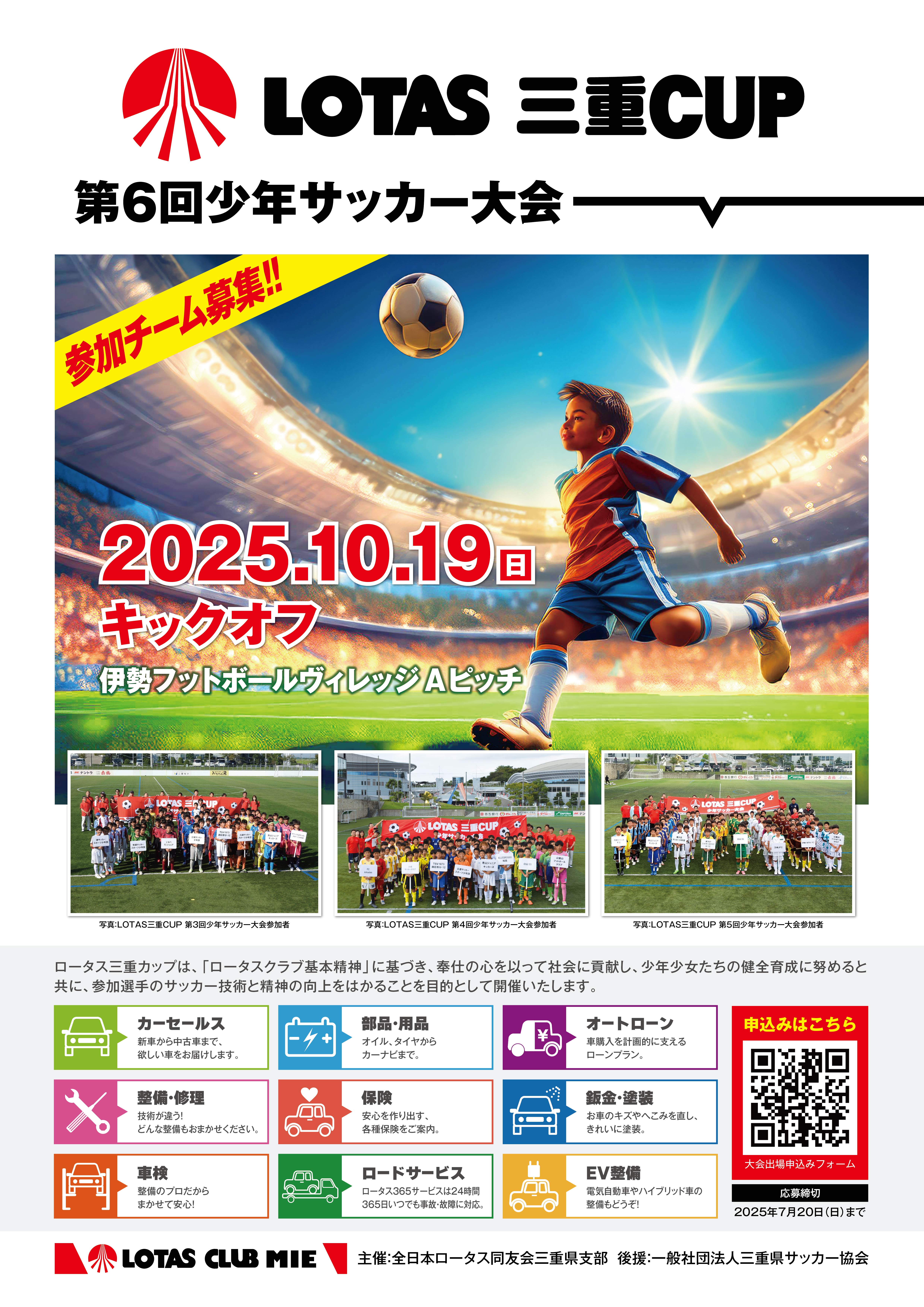 LOTAS三重CUP 第6回少年サッカー大会
